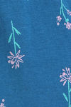 Zivame Scribbled Meadows Knit Cotton Capri Set - Lyons Blue — thumbnail 8